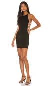 Superdown Lauren Rhinestone Mini Dress In Black