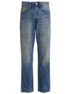 1989 Blue Graphic Jeans In Blue
