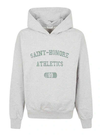 1989 Saint Honore Athletics Distressed Hoodie In Grey