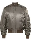 1989 Studio Short Nylon Bomber Jacket In Grey