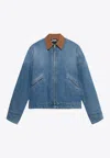 1989 Studio 1989 Denim Worker Jacket In Light Blue