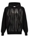 1989 Studio Cotton Hoodie With Maxi Print Frontal And Back In Black