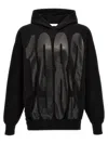 1989 Studio Cotton Hoodie With Maxi Print Frontal And Back In Black