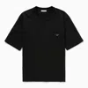 1989 Studio Crew Neck Cotton T-shirt With Embroidered Logo In Black
