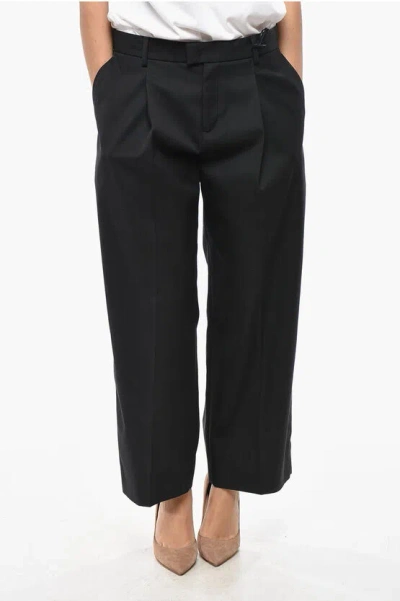 1989 Studio 4-pocketed Cotton Blend Pants With Front Pleat In Black