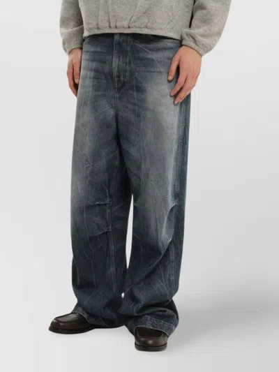 1989 Studio Aged Mastiff Denim Trousers In Blue