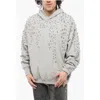 1989 Studio Crystals Embroidered Sweatshirt Oatmeal Grey In Gray