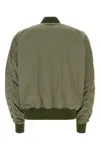 1989 Studio Army Green Polyester Bomber Jacket In Greymint