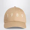 1989 Studio Solid Color Cap With Embroidered Logo In Brown