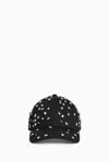 1989 Studio Crystal Embellished Curved Brim Baseball Cap In Black