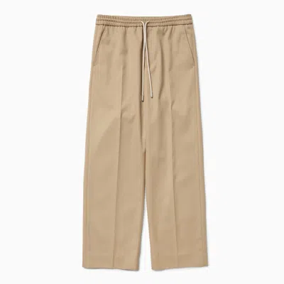 1989 STUDIO 1989 STUDIO BEIGE DRAWSTRING TROUSERS