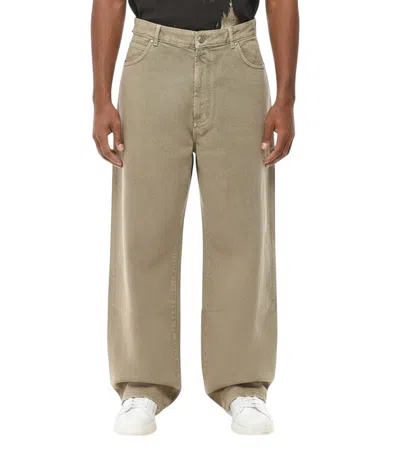 1989 Studio Beige Relaxed Mid Rise Jeans In Nude