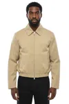 1989 Studio Solid Color Lightweight Jacket With Embroidered Logo In Brown