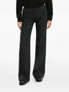 1989 Studio High-rise Bell Bottom Trousers With Pockets And Belt Loops In Green