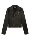 1989 Studio Biker Leather Jacket In Blue
