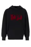 1989 Studio Logo-embellishment Cotton Hoodie In Black