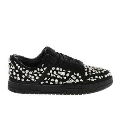 1989 Studio Black Low Leather Sneakers In Multi