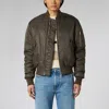 1989 Studio Short Nylon Bomber Jacket In Brown