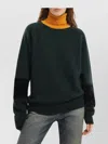 1989 Studio Block Design Turtleneck Sweater