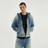 1989 Studio Washed Denim Zip-up Jacket In Blue