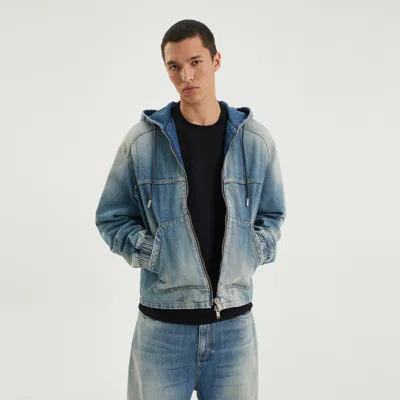 1989 Studio Blue Denim Zip Hoodie