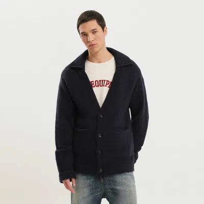 1989 STUDIO 1989 STUDIO BLUE WOOL CARDIGAN