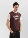 1989 Studio Boy Graphic Print Crew Neck T-shirt In Brown