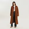 1989 Studio Brown Corduroy Leather Mackintosh Coat In Brown