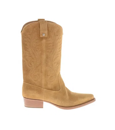 1989 Studio Brown Suede Texan Boots