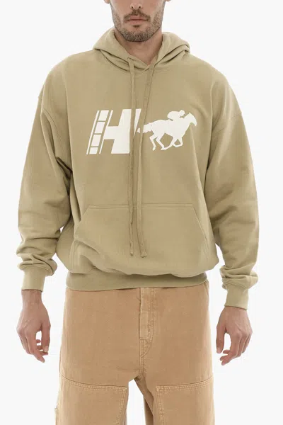 1989 Studio Brushed Cotton Ranch Crew Hoodie In Beige