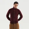 1989 Studio High Collar Ribbed Texture Turtleneck Sweater In Burgundy