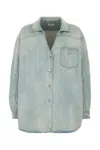 1989 Studio Denim Overshirt With Chest Pocket And Faded Wash