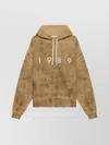 1989 Studio Brushed Cotton Hoodie With Embossed Logo In Neutral