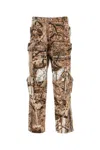 1989 Studio Beige Camouflage Cargo Trousers In Multicolor