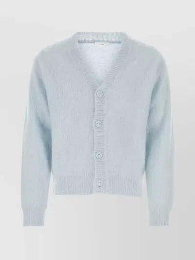 1989 Studio Cardigan Mohair Blend Embroidered Detail In Gray