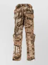 1989 Studio Cargo Jeans In Printed Cotton In Brown