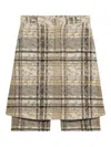 1989 Studio Check Jacquard Shorts In Neutral