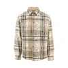 1989 Studio Jacquard Check Overshirt In Beige