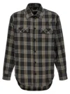 1989 Studio Plaid Shirt Logo Chest Pockets In Gray