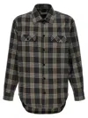 1989 Studio Plaid Shirt Logo Chest Pockets In Gray