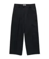 1989 Studio Pleated Chino Trousers With Back Pockets In Dark Blue