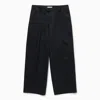1989 Studio Pleated Chino Trousers With Back Pockets In Black
