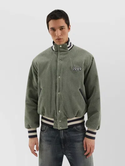 1989 STUDIO CORDUROY VARSITY JACKET HIGH COLLAR
