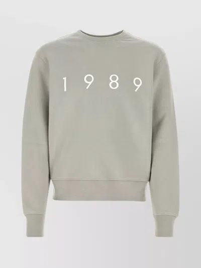 1989 STUDIO COTTON CREW NECK SWEATSHIRT WITH PRINTED DESIGN