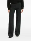 1989 Studio Cotton Flared Trousers In Black