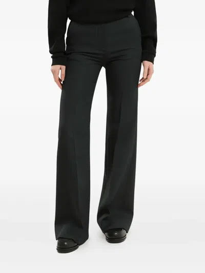 1989 Studio Cotton Flared Trousers In Black