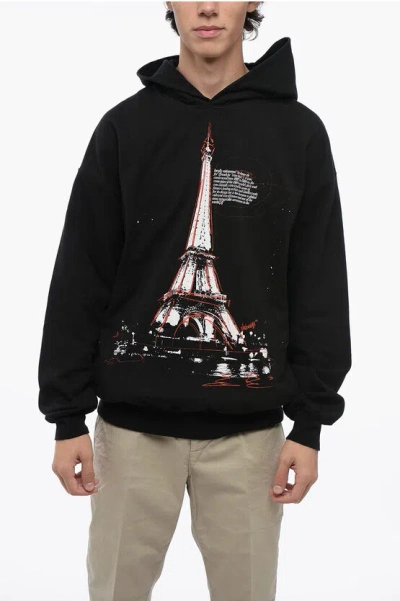 1989 STUDIO COTTON HOODIE WITH FRONTAL PRINT