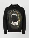 1989 Studio Cotton Sweatshirt With Graphic Print And Hood In Black