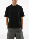 1989 Studio Crew Neck Cotton T-shirt With Embroidered Logo In Black