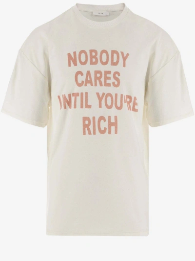 1989 Studio Cotton T-shirt With Slogan Print In Neutrals
